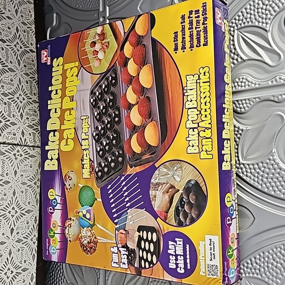 Cake Pop baking Kit Cooking Tray reusable pop sticks use any cake mix metal - Picture 7 of 12
